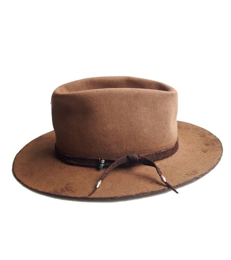 CHAFF DESIGN�̥���ա��ǥ������ Vintage Remake Custom Long Brim Hat / Brown