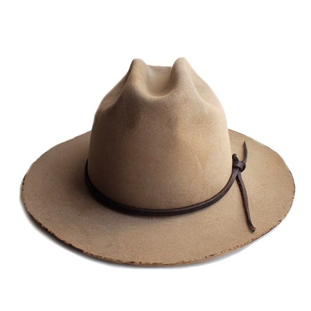 CHAFF DESIGN�̥���ա��ǥ������ Vintage Remake Custom Long Brim Hat / Beige��