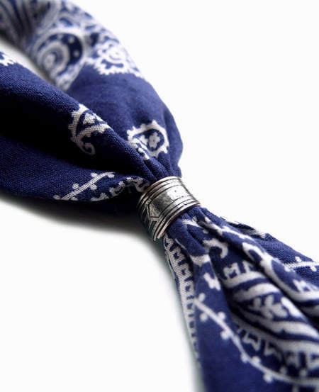 CHAFF DESIGN�̥���ա��ǥ������Antique Spoon Scarf Ring / NAVY��