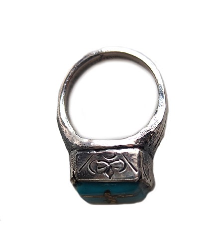 CHAFF DESIGN̥աǥTurquoise On Gold leafRing