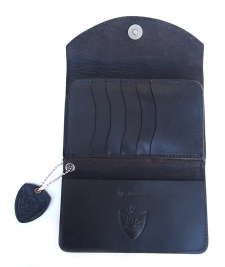 HTC Long Wallet Flower & Umbrella Suede mix #6 BLACK N / Wine red