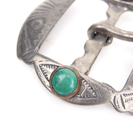 HTC Oval Buckle Turquoise / Nickel