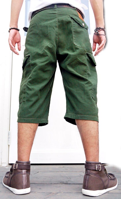 HTC �̎������Î��������͡��ѥ�� VINTAGE REMAKE CARGO SHORT PANTS ON STUD