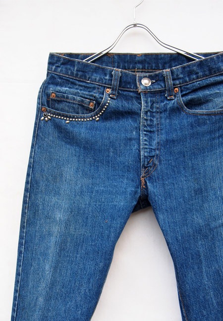 HTC DENIM DOCTORS̎ÎÎގƎюĎގޡ ǥ˥ Vintage Remake Denim Pants/Black Suede
