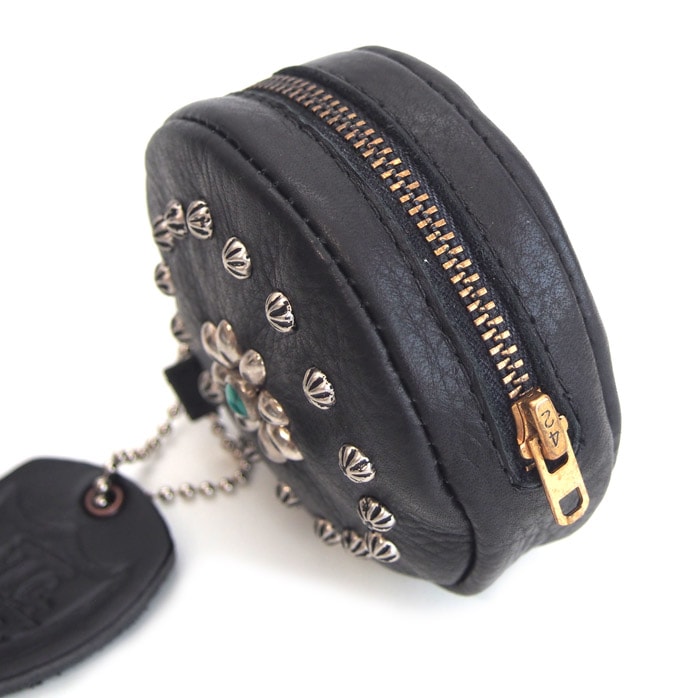 HTC Round Coin case Flower #2 TQS N / Black