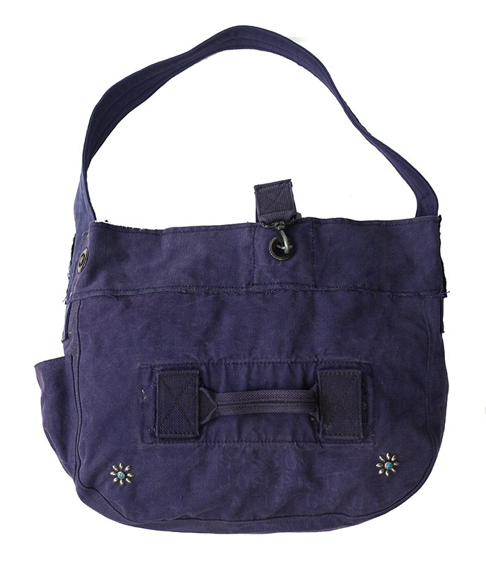 IrregulaR by ZIP STEVENSON Vintage Military Shoulder Bag #9 / Navy