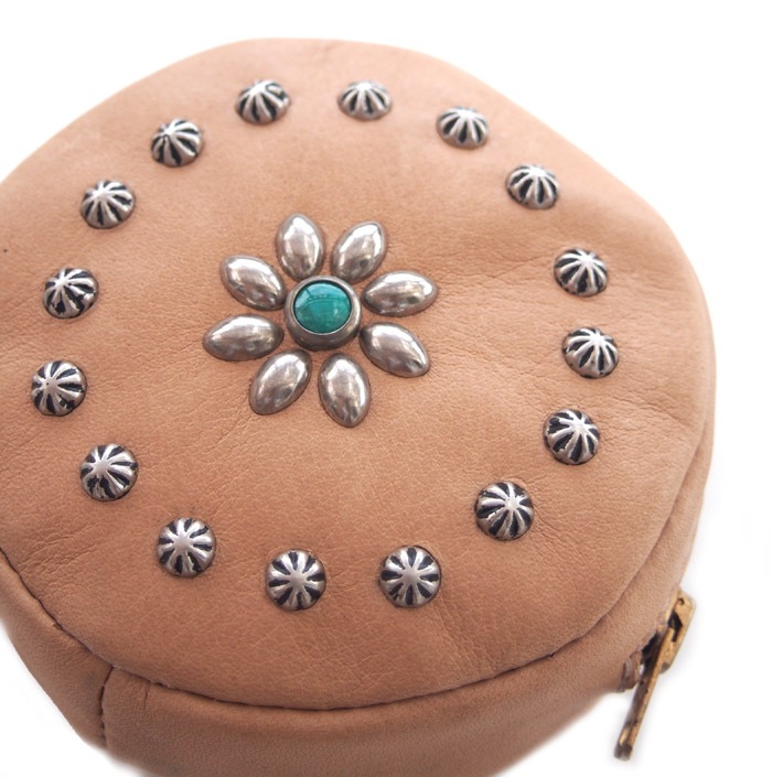 HTC Round Coin case Flower #2 TQS N / Natural