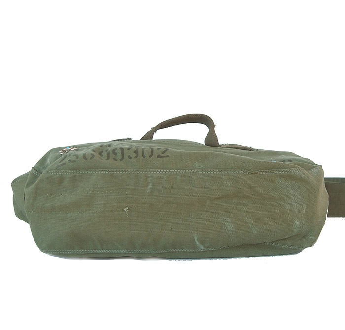 IrregulaR by ZIP STEVENSON Vintage Military Shoulder Bag #18 / Khaki