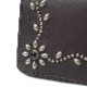 HTC Long Wallet Flower Leather # 4 BLK N / D Brown