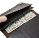 HTC Long Wallet Flower Leather # 4 BLK N / D Brown