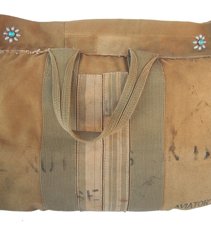 IrregulaR by ZIP STEVENSON 60's USAF Aviator kit bag Zipper #1 / Khaki