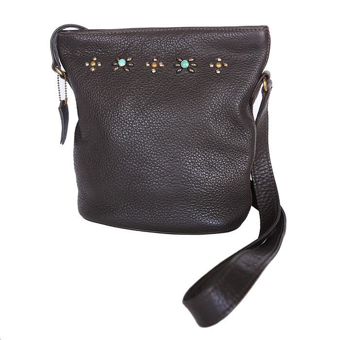 OLD COACH�ڥ�����ɥ������� PANTY Original Design Remake Studs Shoulder Bag / No.48