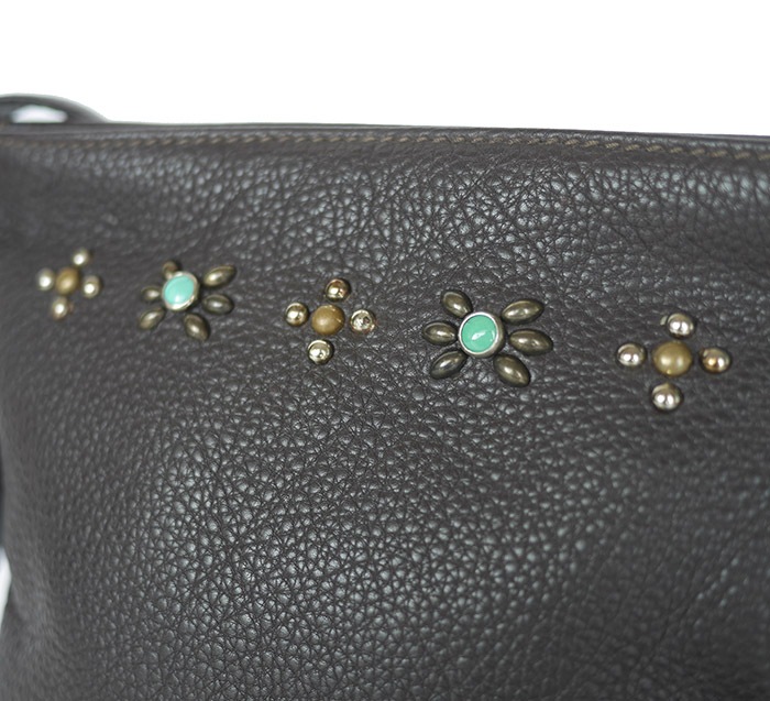 OLD COACH�ڥ�����ɥ������� PANTY Original Design Remake Studs Shoulder Bag / No.48