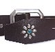 HTC Belt End Only Flower Octagon Buckle # TQS N / Dk Brown