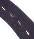 HTC Belt End Only Flower Octagon Buckle # TQS N / Dk Brown