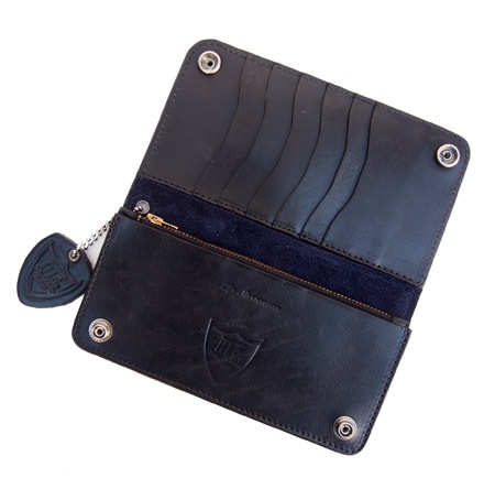 HTC Long Wallet Flower Suede #5 TQS N / Navy
