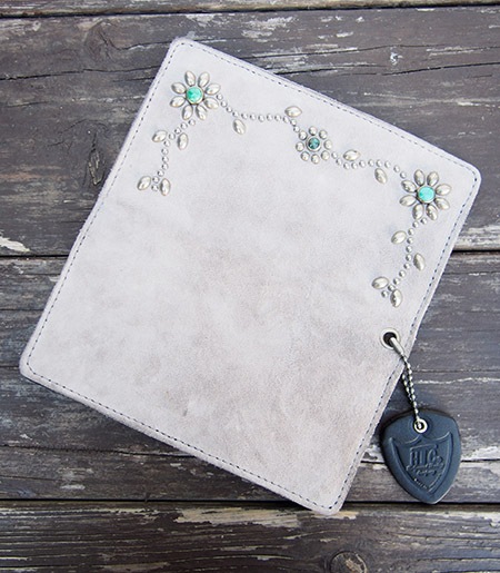 HTC Long Wallet Flower Suede #5 TQS N / Grey