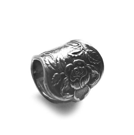 CHAFF DESIGN�̥���ա��ǥ������Antique Spoon Scarf Ring / BLACK��