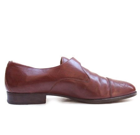Vintage “BALLY” Leather Monk Strap Shoes