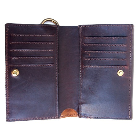 HTC Sunset Short Wallet Flower Suede Mix TQS B / Camel