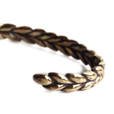 CHAFF DESIGN�̥���ա��ǥ������Wheat Brass Solid Bangle