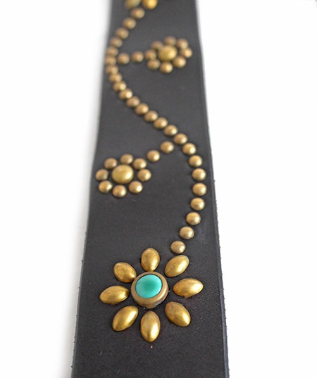 HTC Belt Flower #1 TQS B / Dk Brown