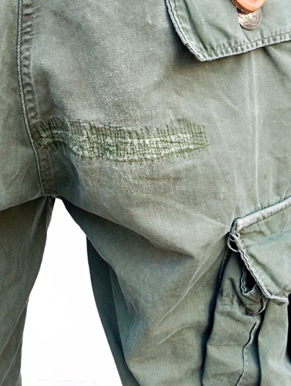 HTC �̎������Î��������͡��ѥ�� VINTAGE REMAKE CARGO SHORT PANTS   ON STUD