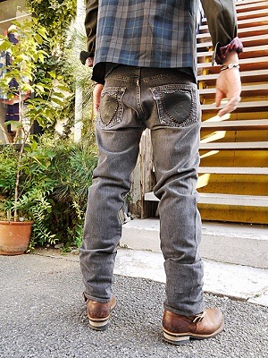 HTC ̎Î͡ Vintage Remake  Black Denim Pants