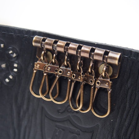 HTC Key Case Flower Suede #2 BLK N / Black