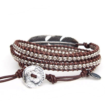 M.Cohen エムコーエン フェザーブレスレット ブラウン M.Cohen】【エムコーエン】ジュエリー通販-PANTY 正規取扱店