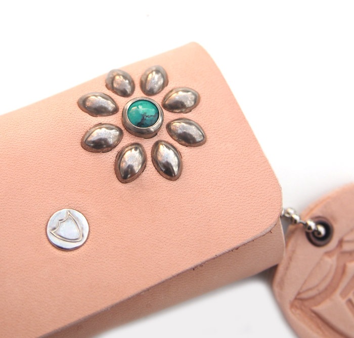 HTC SUNSET Key Case Flower Leather #1 TQS N / Natural