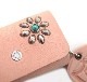 HTC SUNSET Key Case Flower Leather #1 TQS N / Natural