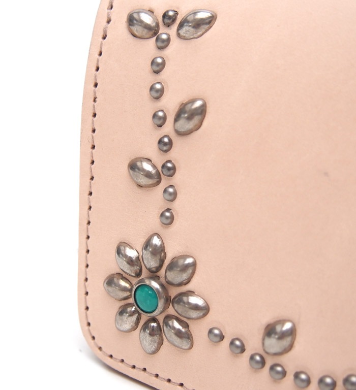 HTC Sunset Long Wallet Flower Leather # 4 TQS N / Natural