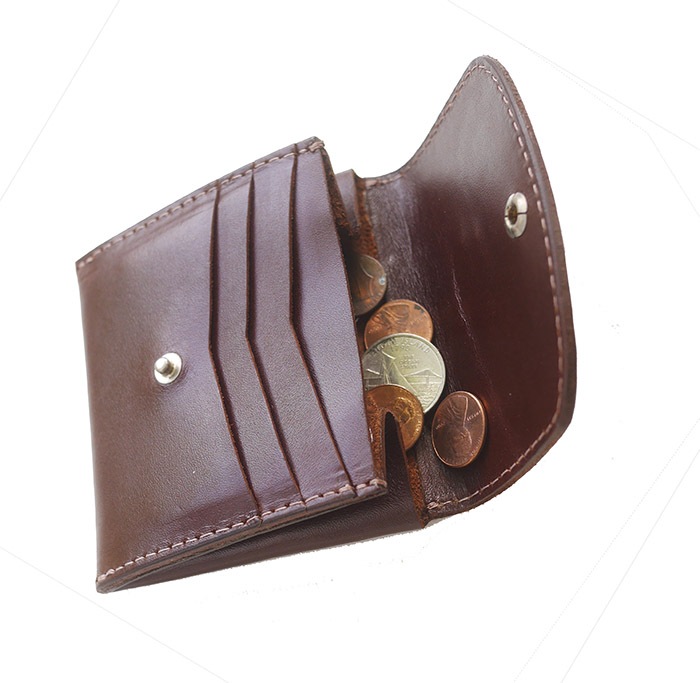 HTC SUNSET Mini Wallet Studs / Brown