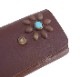 HTC SUNSET Key Case Flower Leather #1_1 TQS B / Brown