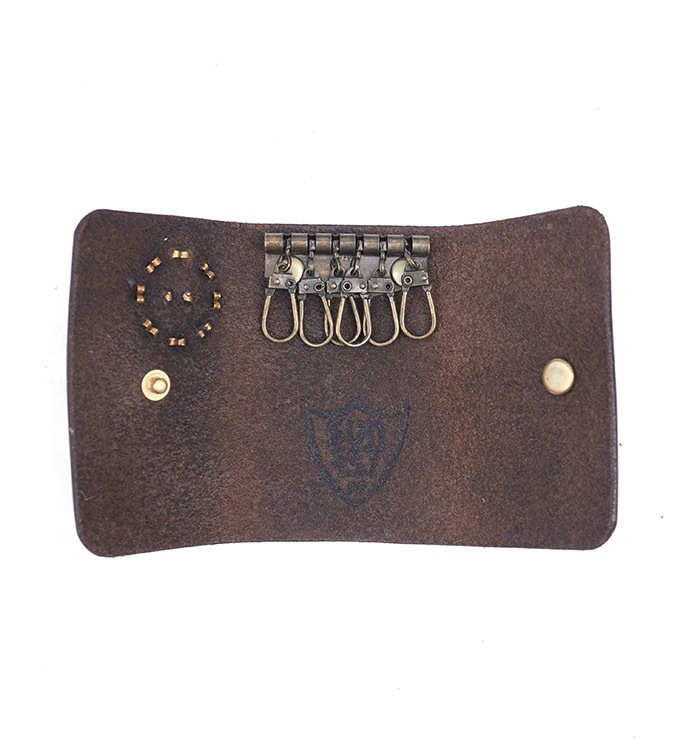 HTC SUNSET Key Case Flower Leather #1 TQS B / D Brown