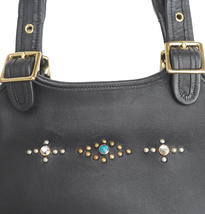 OLD COACH�ڥ�����ɥ�������Vintage Remake Studs Leather Tote Bag / No.58