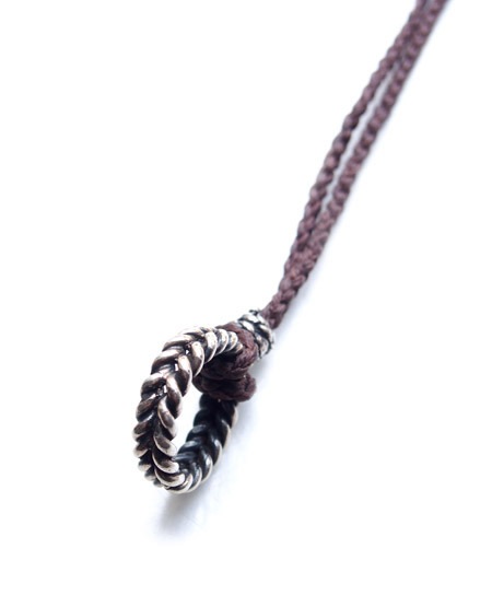 CHAFF DESIGN�̥���ա��ǥ������Twist Ring Woven Necklace