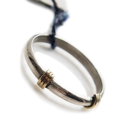 CHAFF DESIGN�̥���ա��ǥ������Silver&18k 3line Ring
