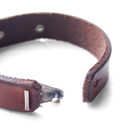 CHAFF DESIGN�̥���ա��ǥ������Leather On Coffee Beans Bracelet