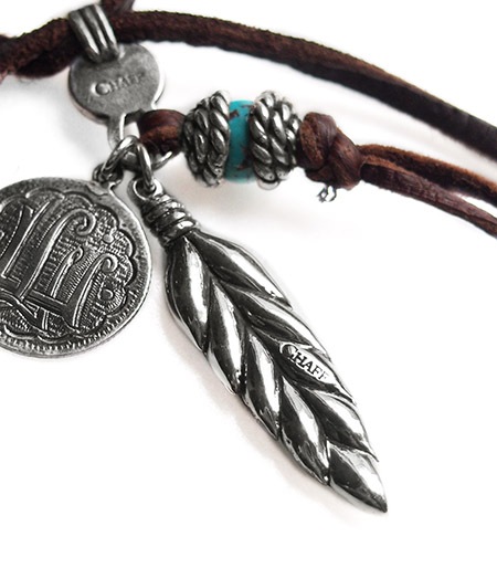 CHAFF DESIGN�̥���ա��ǥ������Wheat & Native Turquoise Necklace