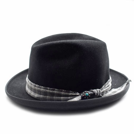 CHAFF DESIGN�̥���ա��ǥ������ Vintage Remake Custom Wool Felt Hat / Black