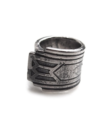 CHAFF DESIGN�̥���ա��ǥ������Antique Spoon Scarf Ring / NAVY��