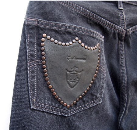 HTC ̎Î͡ Vintage Remake  Black Denim Pants