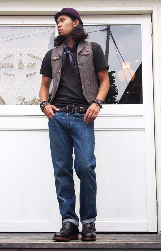 HTC DENIM DOCTORS̎ÎÎގƎюĎގޡ ǥ˥ Vintage Remake Denim Pants/Black Suede