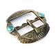 HTC Oval Buckle Turquoise / Brass