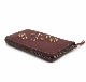 HTC Sunset Round Zipper Long Wallet Flower #3 TQS N / Brown / Light Brown