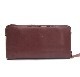 HTC Sunset Round Zipper Long Wallet Flower #3 TQS N / Brown / Light Brown