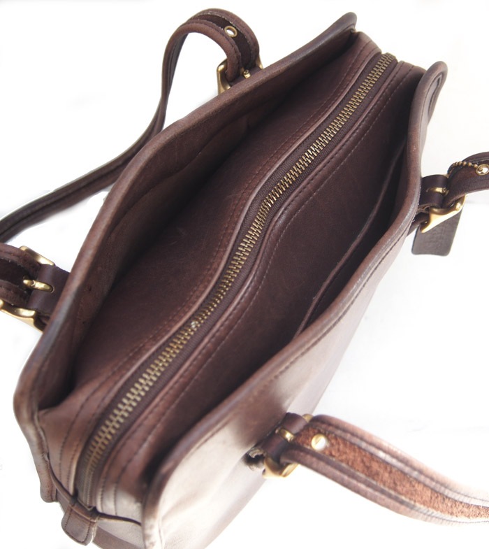 PANTY Original Design "OLD COACH" Vintage Remake Studs Leather Tote Bag / No.38