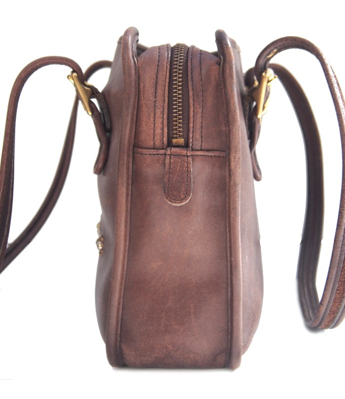 PANTY Original Design "OLD COACH" Vintage Remake Studs Leather Tote Bag / No.38